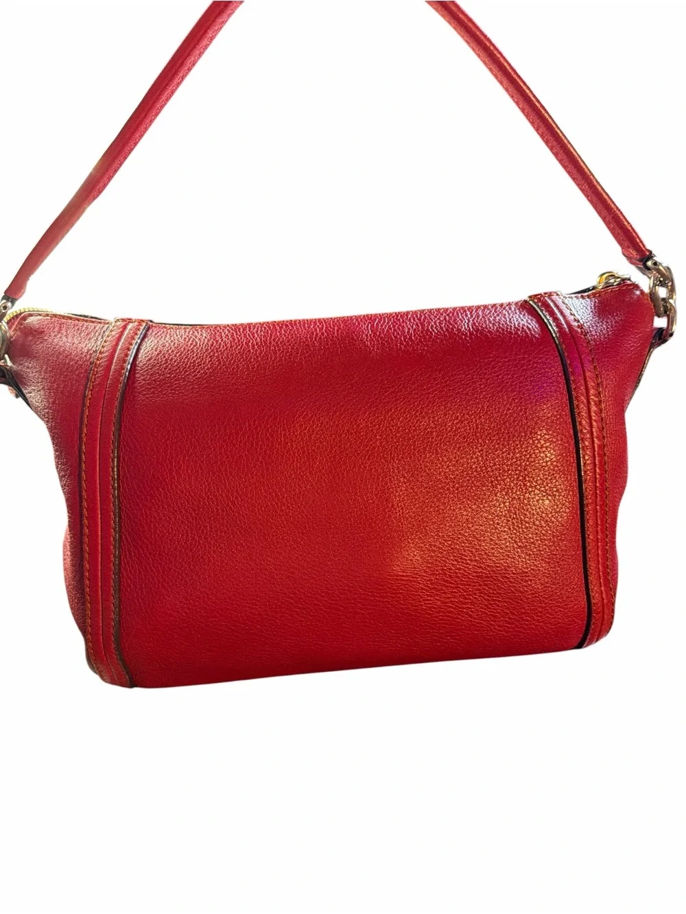 MCM Red Leather‎ Shoulder Bag